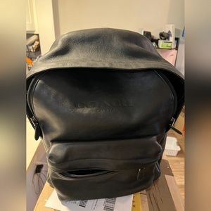 Coach leather backpack for men